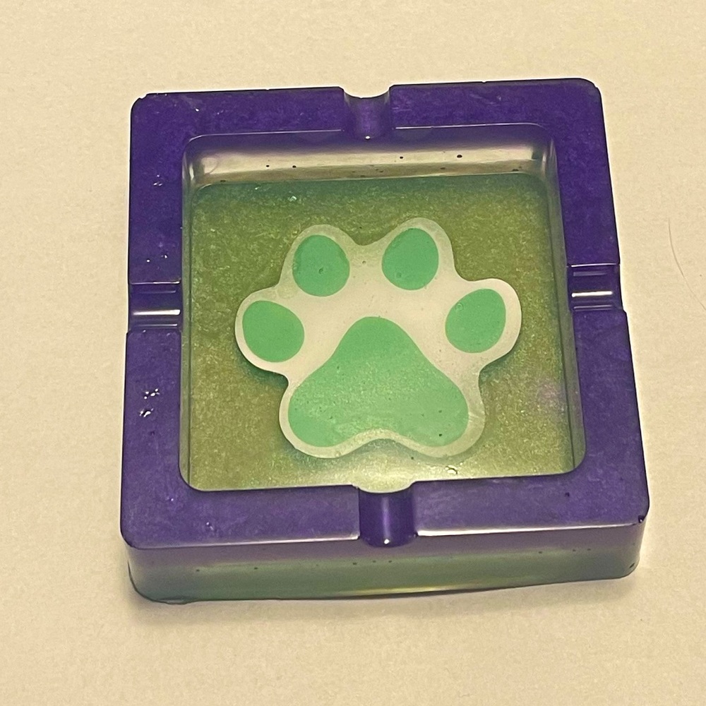 Handmade Paw Print  Ashtray